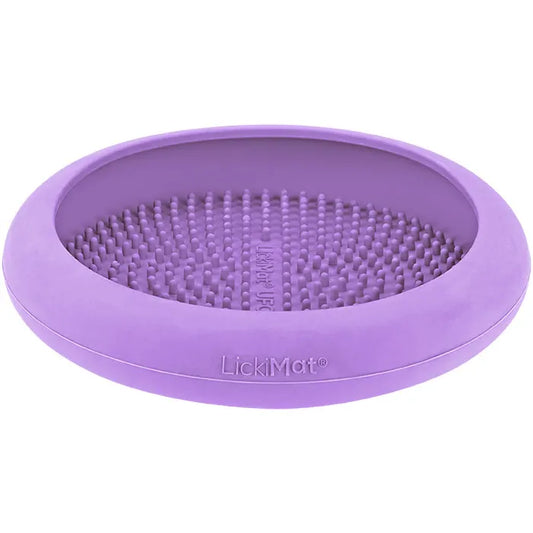 Lickimat UFO Slow Food Anti-Anxiety Licking Dog Bowl - Purple