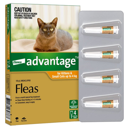 Advantage Cats Under 4kg 4's