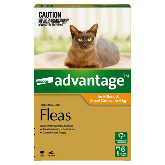 Advantage Cats Under 4kg 6's