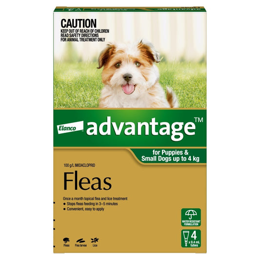 Advantage Dogs under 4kg - 4's