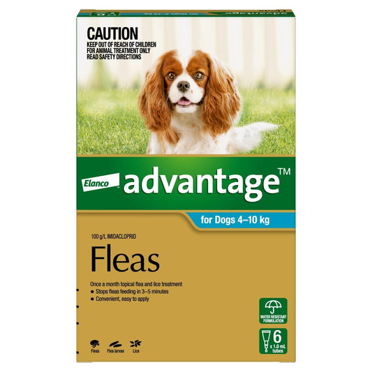Advantage Dog 4-10kg 6's