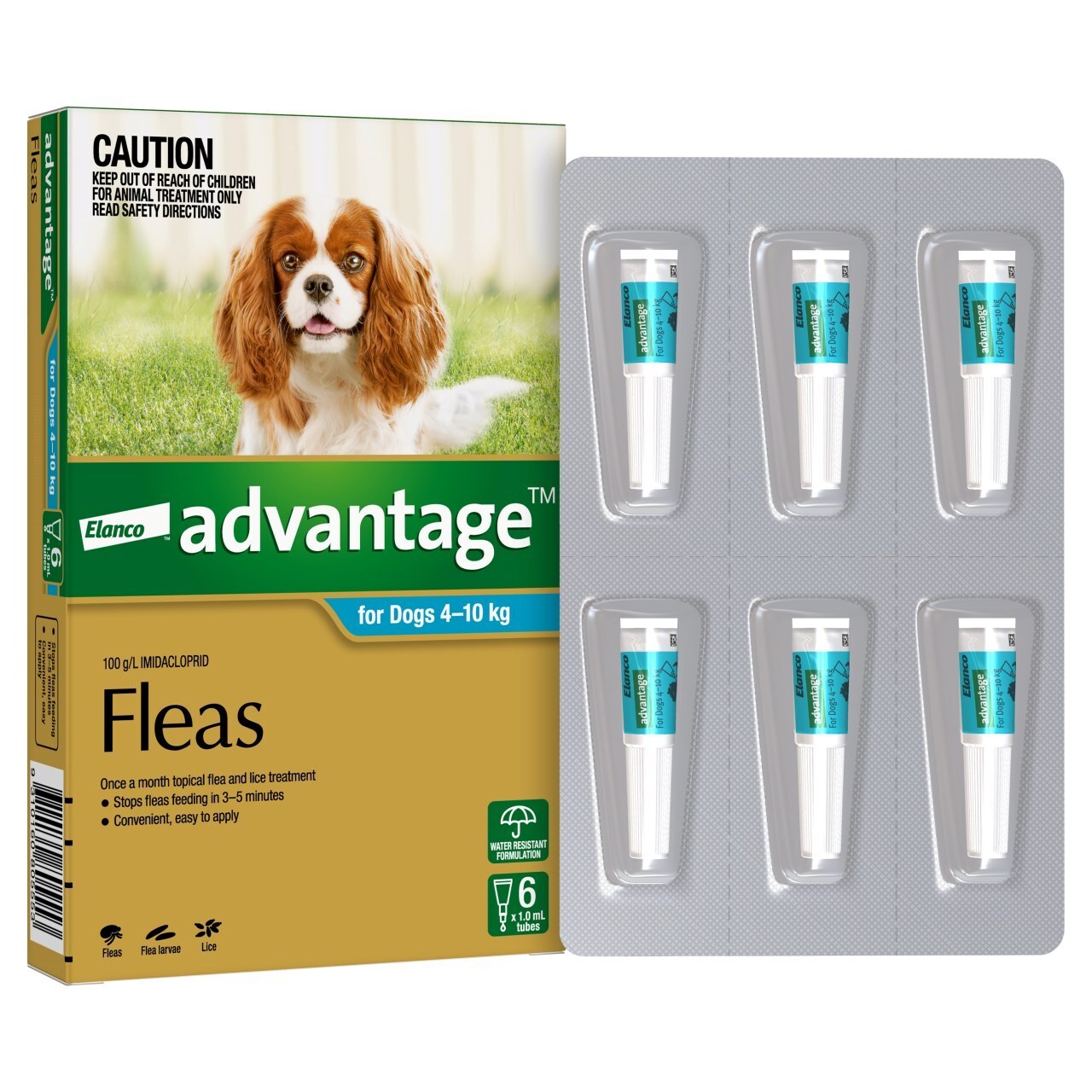 Advantage Dog 4-10kg 6's