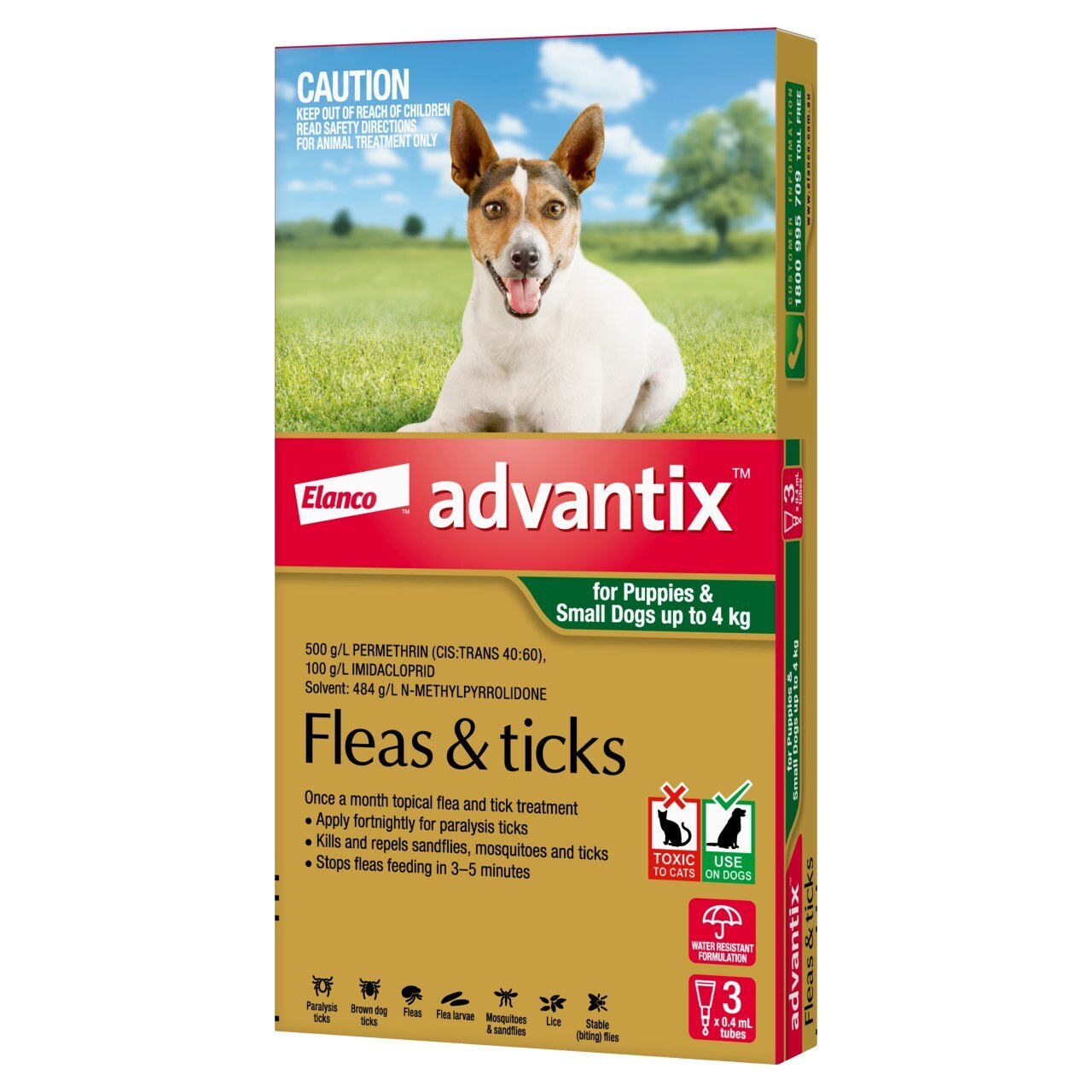 Advantix Dog up to 4kg 3'S