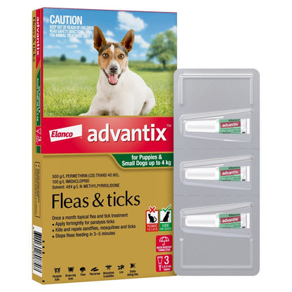 Advantix Dog up to 4kg 3'S