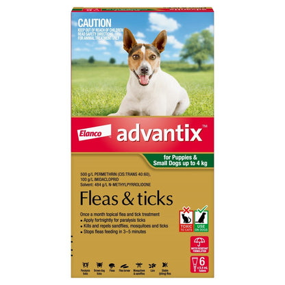 Advantix Dog up to 4kg 6's