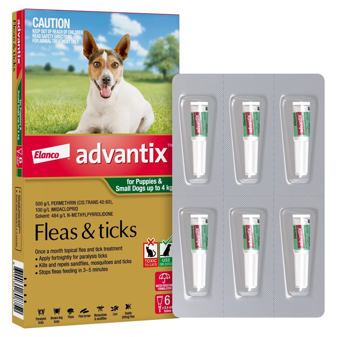 Advantix Dog up to 4kg 6's