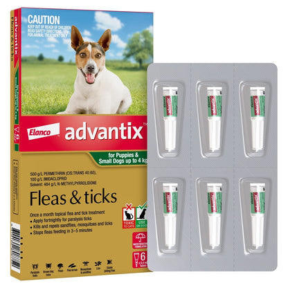 Advantix Dog up to 4kg 6's