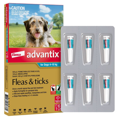 Advantix Dog 4-10kg 6's