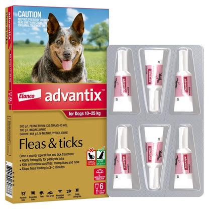 Advantix Dog 10-25kg 6's