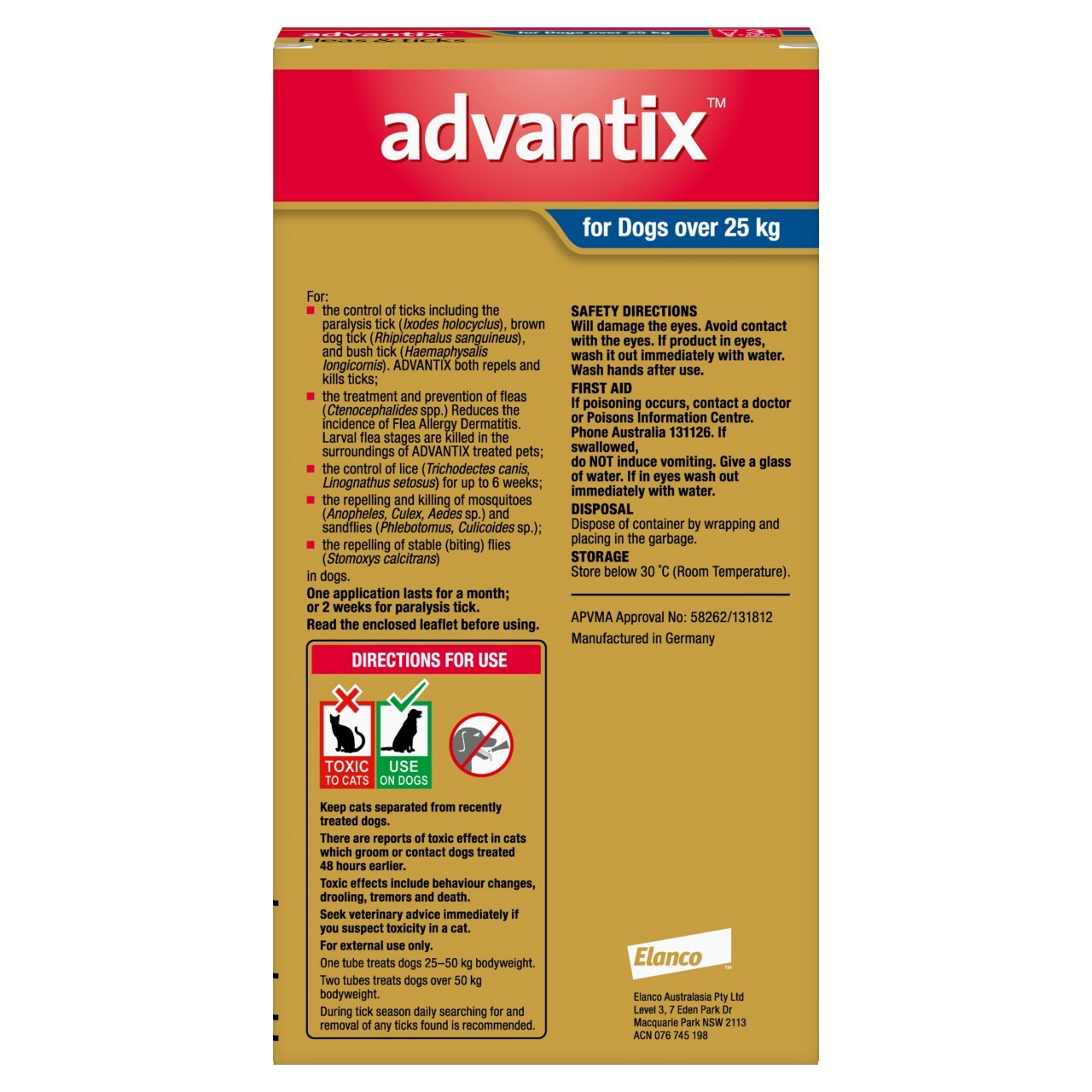 Advantix Dog over 25Kg 3'S