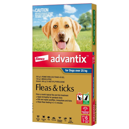 Advantix Dog over 25Kg 6's