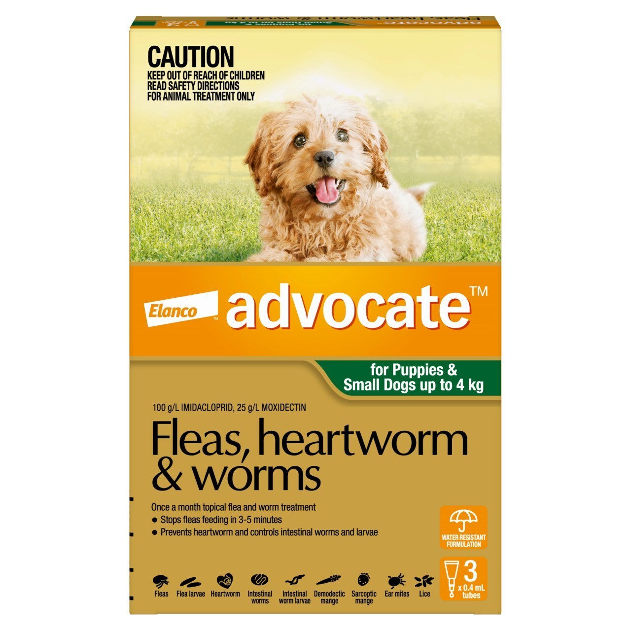 Advocate Dog up to 4kg 3'S