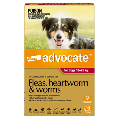 Advocate Dog 10-25kg 6's