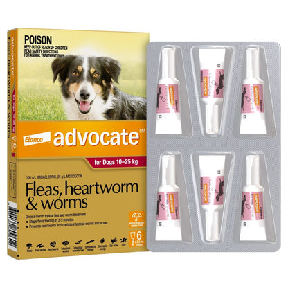 Advocate Dog 10-25kg 6's