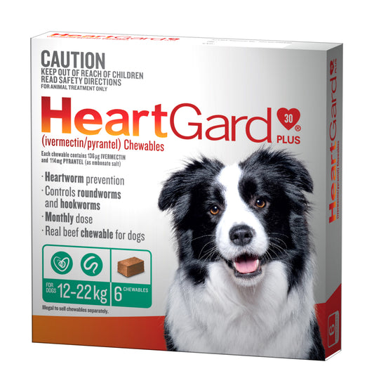 H/Gard-30 Plus Chew Green 6's