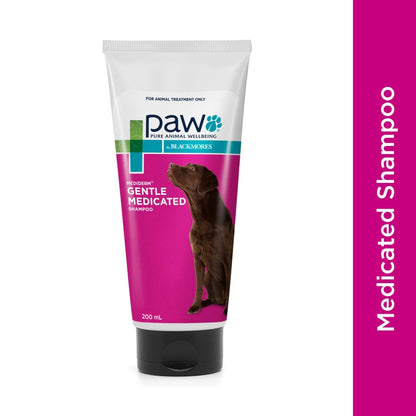 PAW by Blackmores MediDerm Gentle Medicated Shampoo for Dogs 500 mL