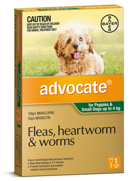 Advocate Dog up to 4kg Single