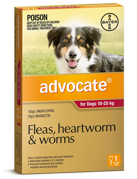 Advocate Dog 10-25kg Single