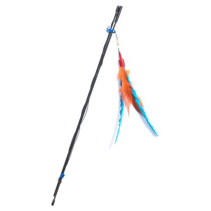 Go Cat Da Bird Original Swivel Cat Feather Teaser