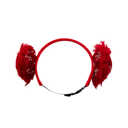 Outward Hound Christmas Earmuffs Headband - X-Small/Small