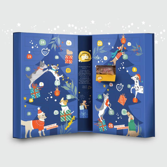 Golden Bone Bakery Christmas Advent Calendar with Dog Treats & Surprises - Large