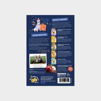 Golden Bone Bakery Christmas Advent Calendar with Dog Treats & Surprises - Large