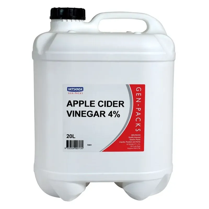 Vetsense Gen Pack Apple Cider Vinegar 4 Percent 20L