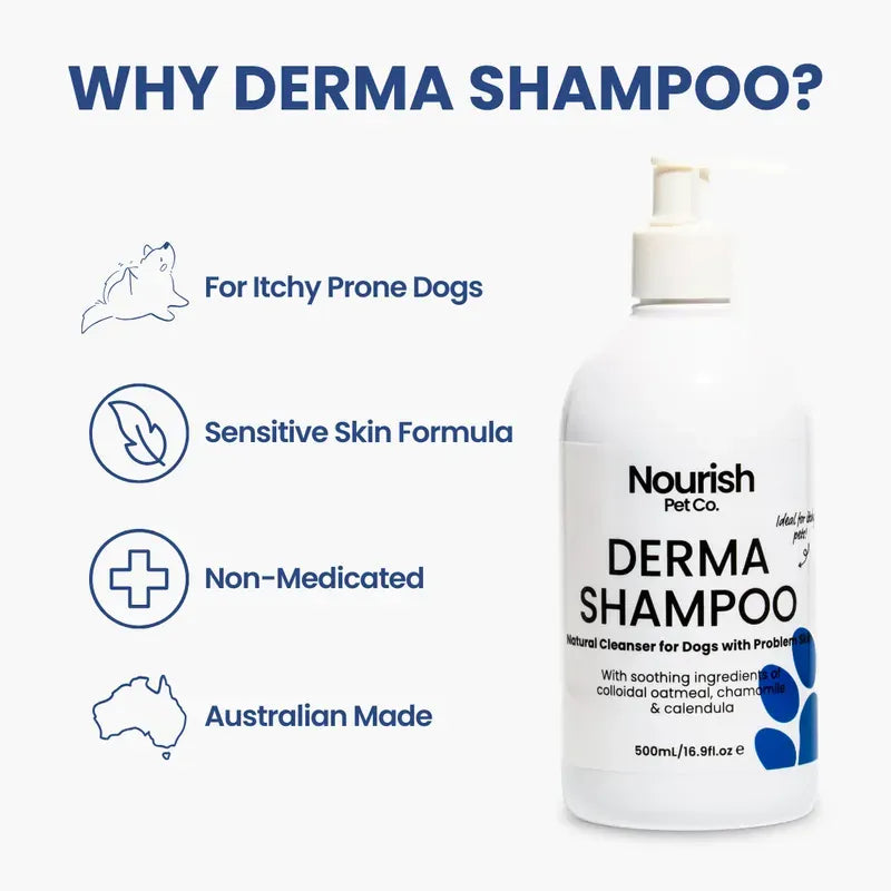 Nourish Pet Co Derma Shampoo 500Ml