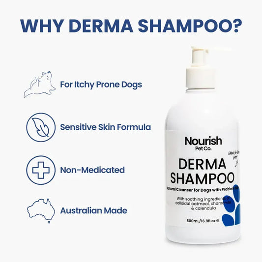 Nourish Pet Co Derma Shampoo 500Ml