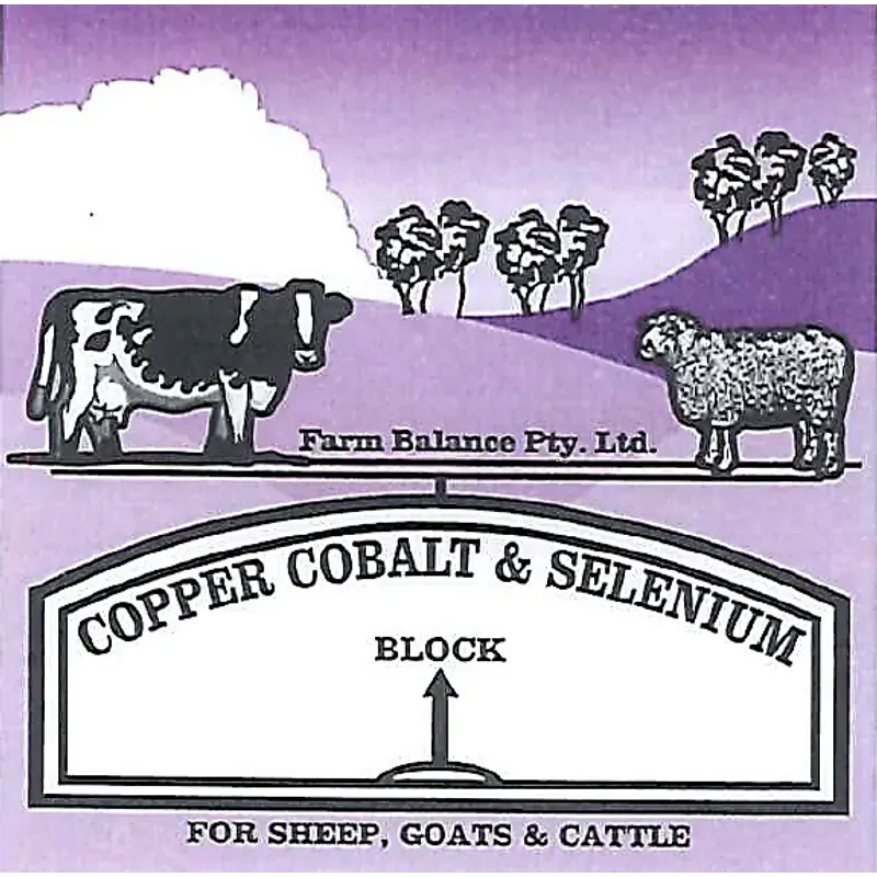Farm Balance Copper Cobalt and Selenium Lick Block 18kg
