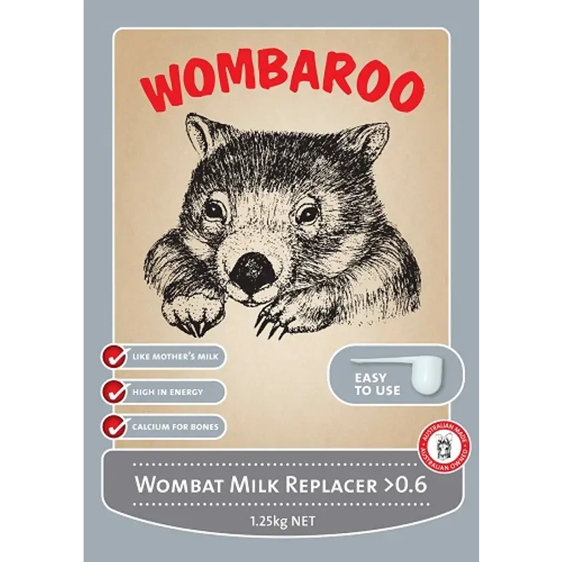 Wombaroo Wombat Milk Replacer +0.6 1.25kg