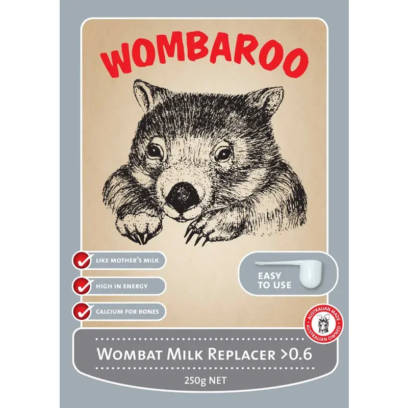 Wombaroo Wombat Milk Replacer +0.6 250g