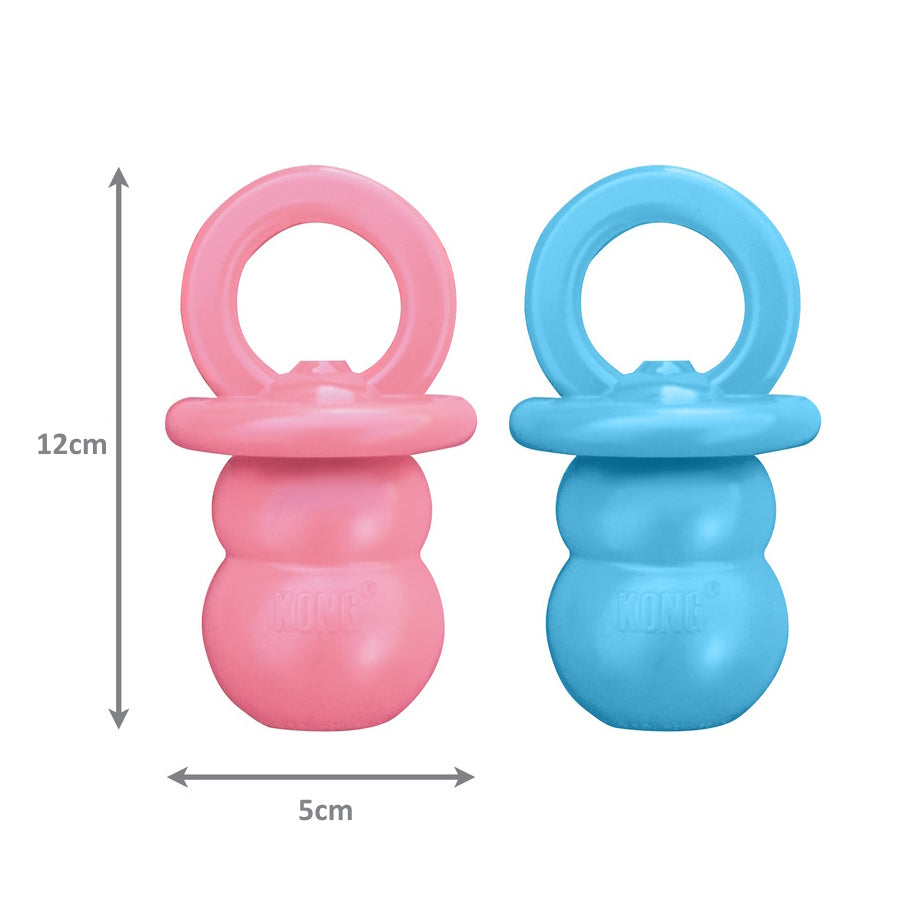 KONG Puppy Binkie Teething Treat Dispensing Dog Toy in Assorted Colours