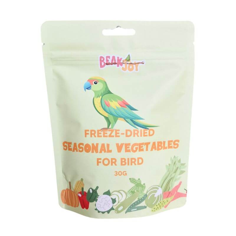 Beak Joy Freeze-Dried Seasonal Vegetables for Birds 30g