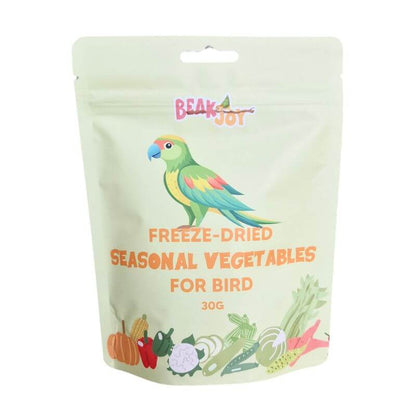 Beak Joy Freeze-Dried Seasonal Vegetables for Birds 30g