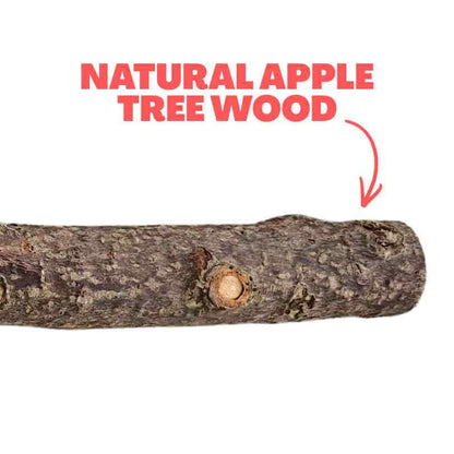 Beak Joy Natural Applewood Perch Large