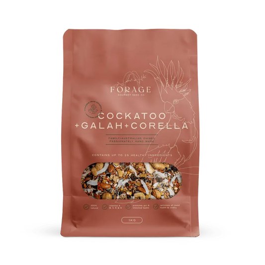 Forage Gourmet Cockatoo Galah & Corella 1Kg
