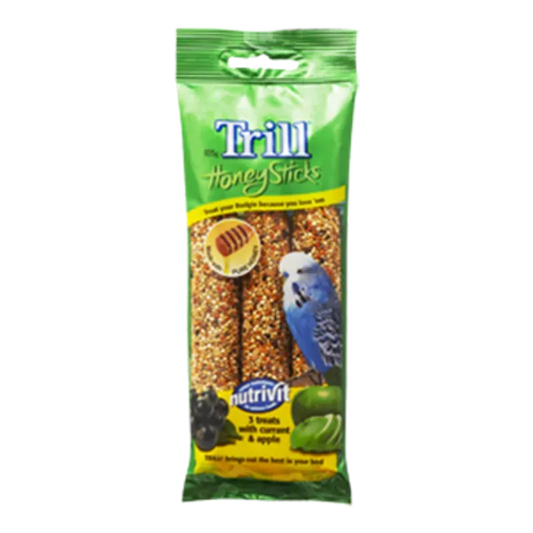 Trill Honeysticks For Budgies 105G 8Pk (Om8)