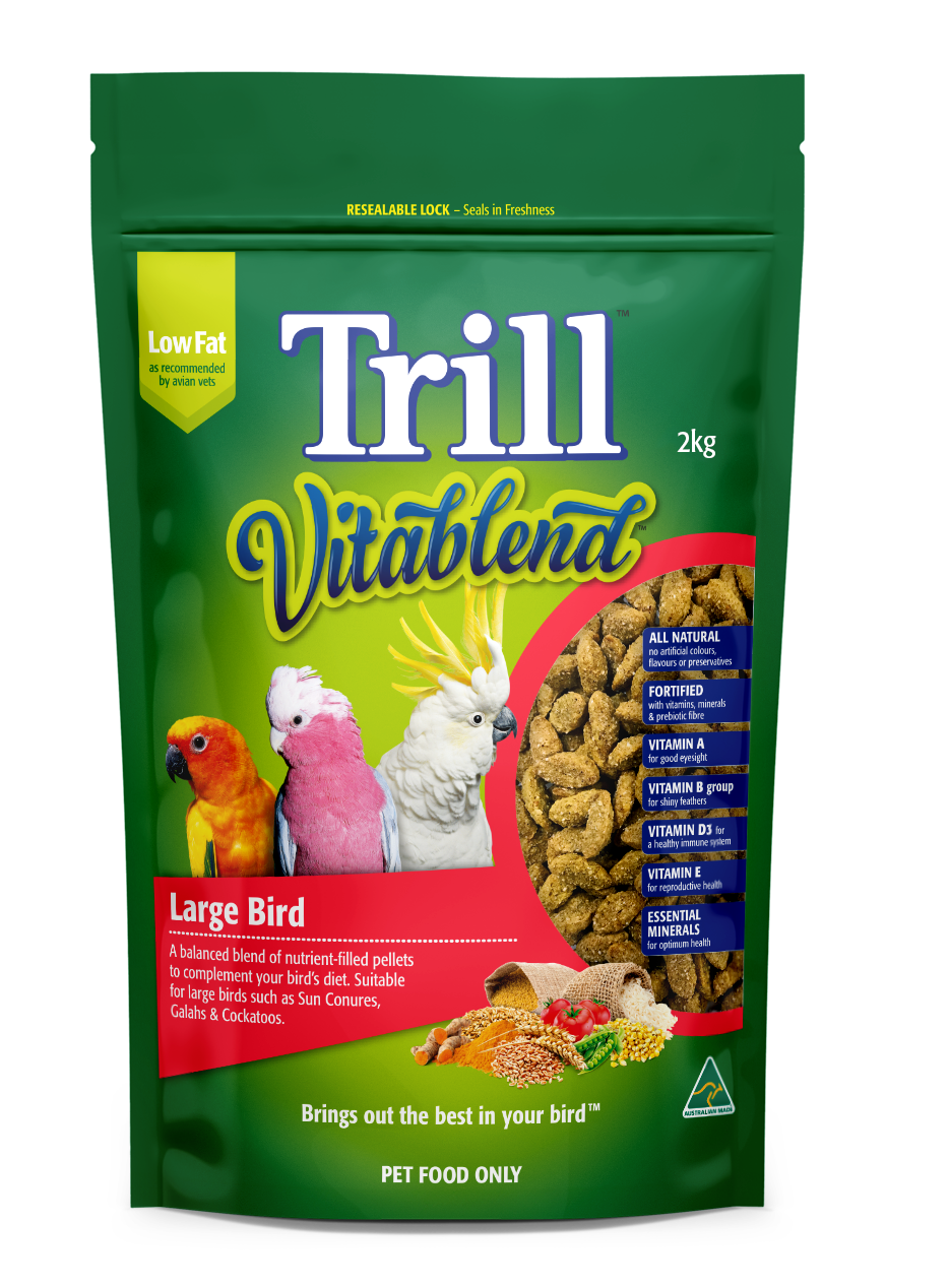 Trill Vitablend Pellets For Large Birds 2Kg