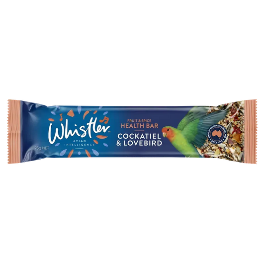Whistler Cockatiel & Lovebird Health Bar 75G 12Pk (Om12)