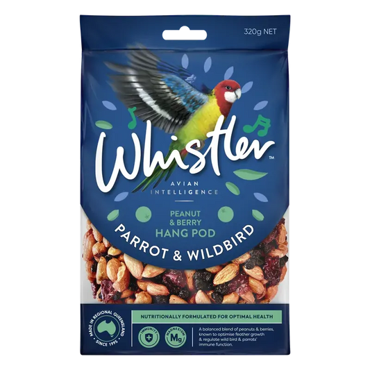 Whistler Parrot & Wildbird Pod Berries Blend 320G 8Pk(Om8)