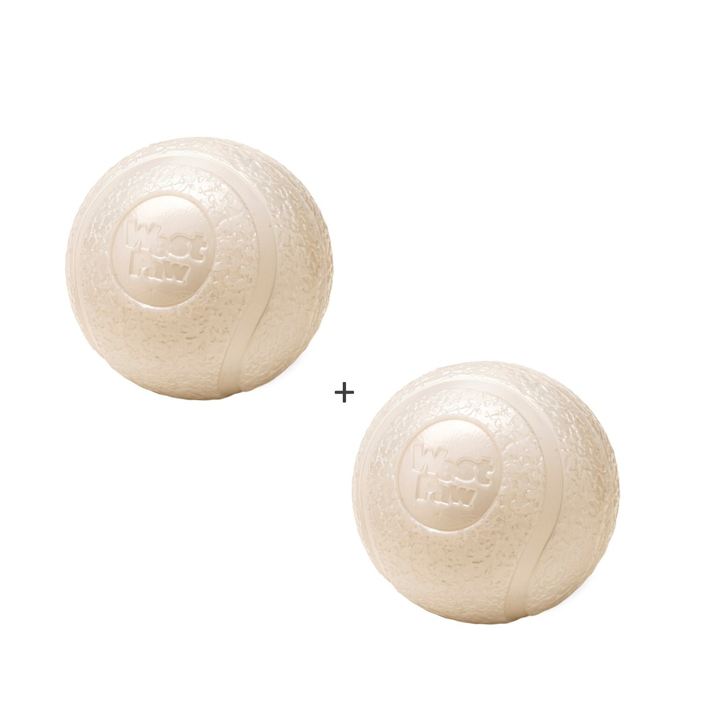 West Paw Boundr Fetch Dog Toys - Pack of 2 Balls - Glow in the dark