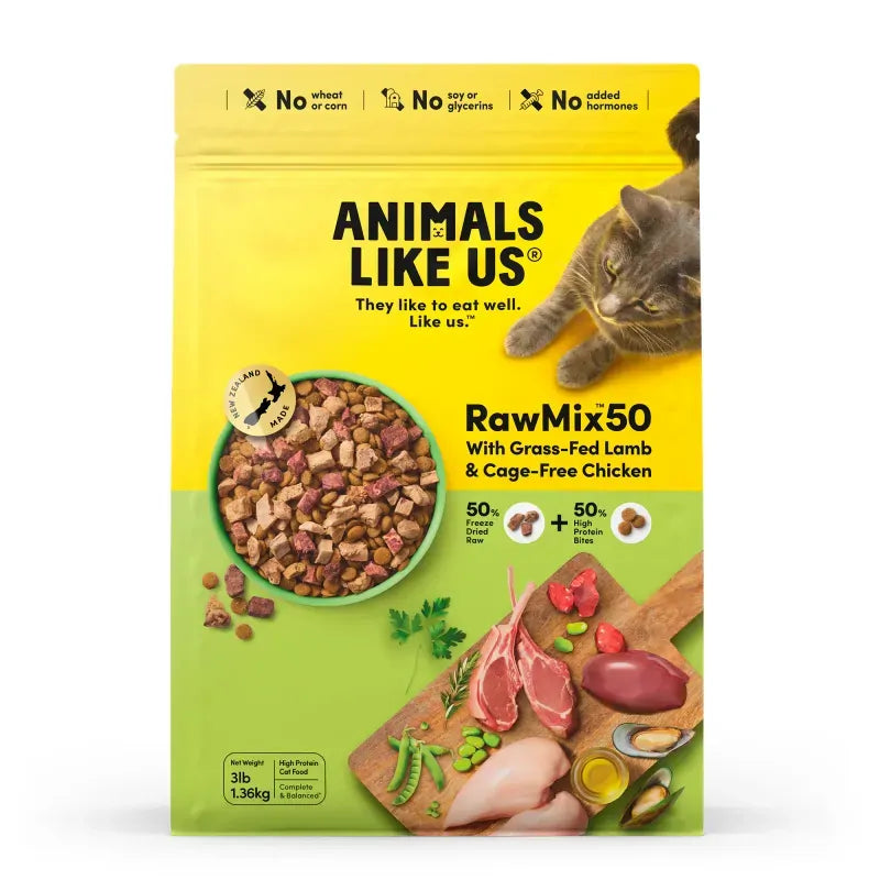 Animals Like Us Cat RawMix50 with Lamb and Chicken 1.36kg