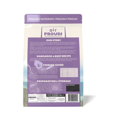 Airproudi Premium Air-Dried Cat Food Kangaroo & Beef 1Kg