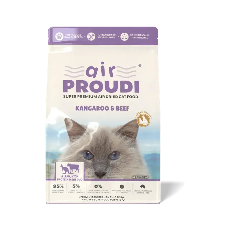 Airproudi Premium Air-Dried Cat Food Kangaroo & Beef 400G