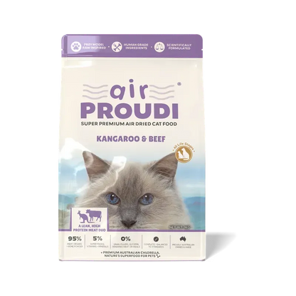 Airproudi Premium Air-Dried Cat Food Kangaroo & Beef 400G