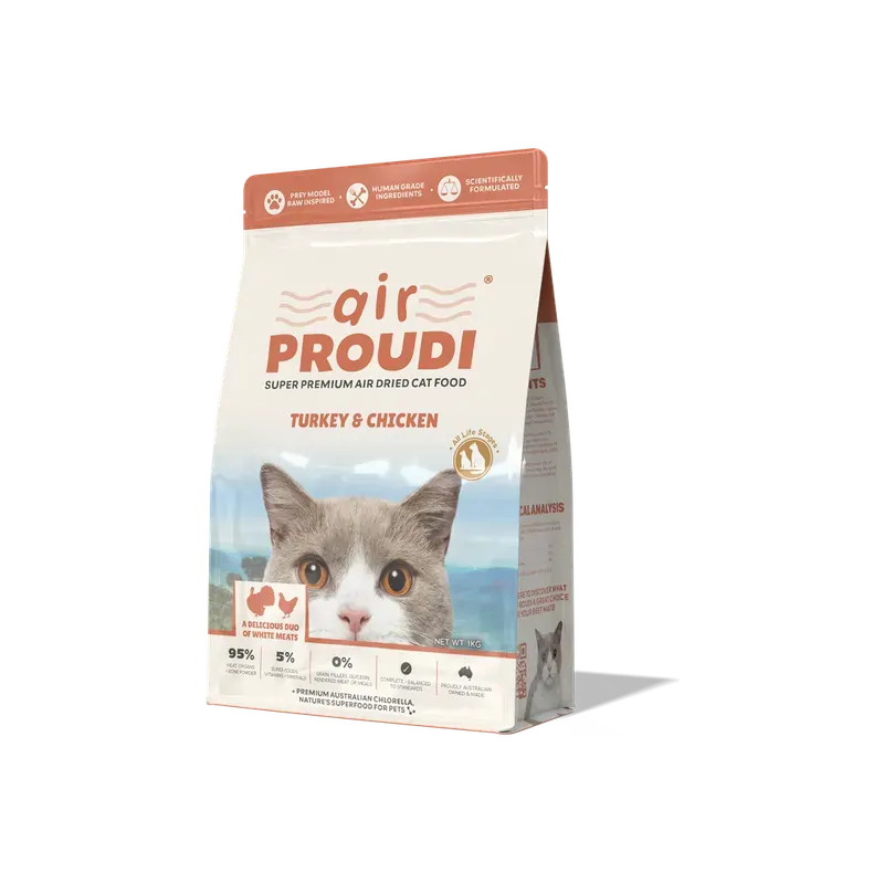 Airproudi Premium Air-Dried Cat Food Turkey & Chicken 400G