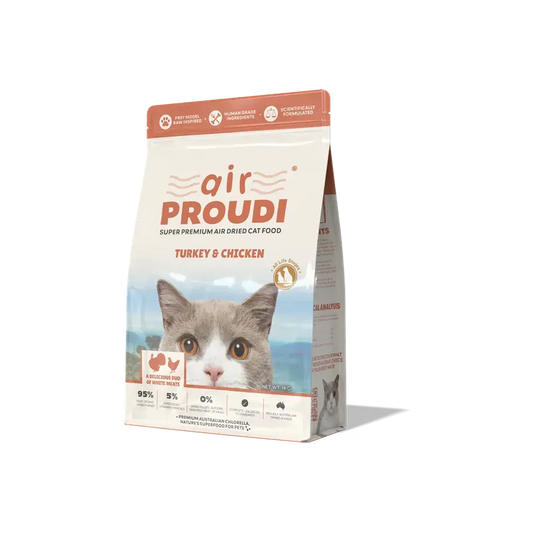 Airproudi Premium Air-Dried Cat Food Turkey & Chicken 400G