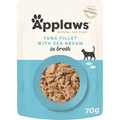 Applaws Cat Broth Pouch Tuna with Sea Bream 70g x 16 Pack