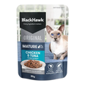Black Hawk Cat 7+ Chicken Tuna In Gravy 85G 12Pk (Om12)